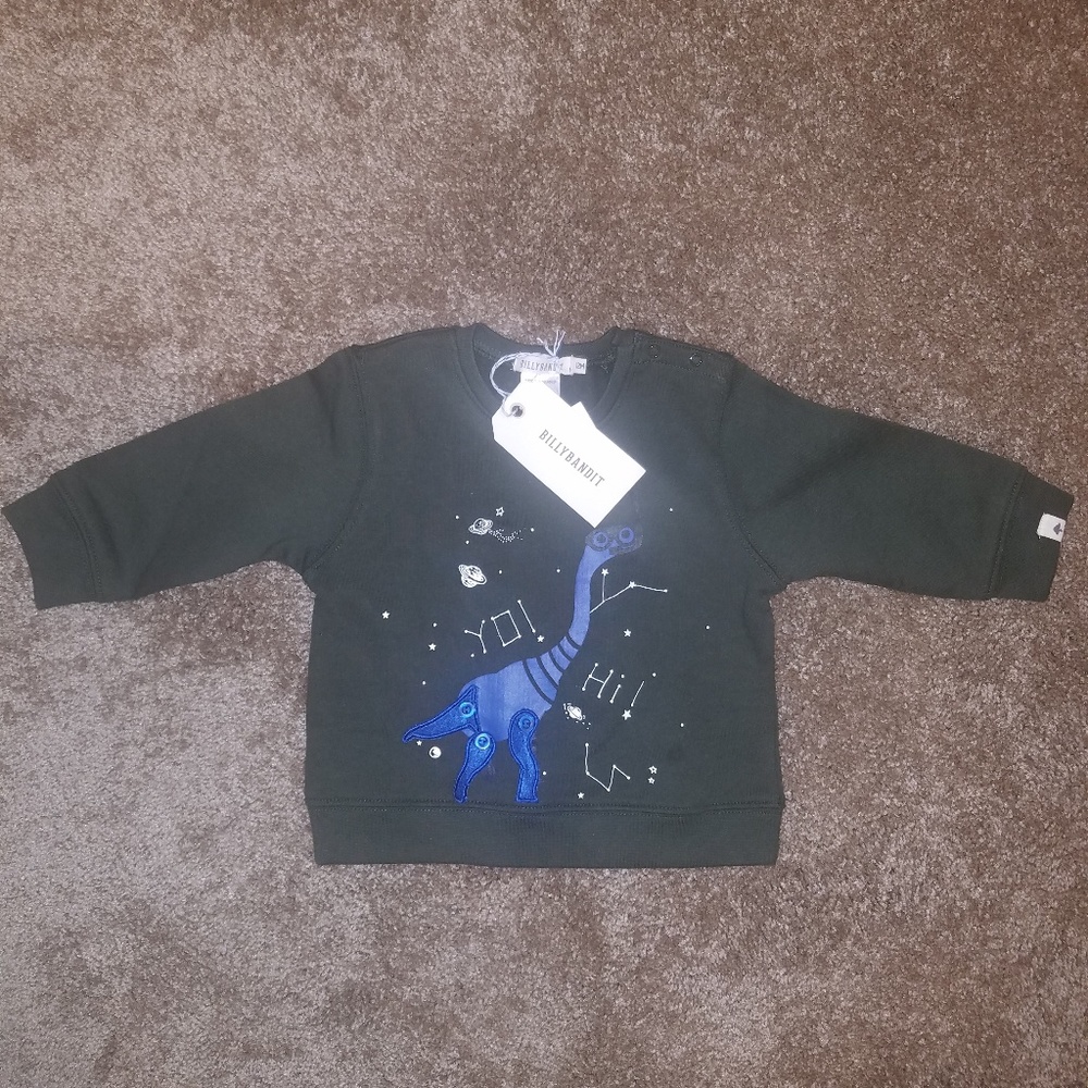 12 month dinosaur sweater NEW